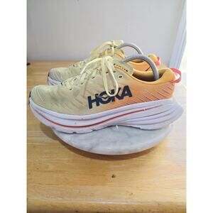 Hoka One One Womens Bondi X 1113513 YPRY Orange Running Shoes Sneakers Size 10.5